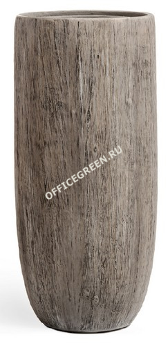 Кашпо TREEZ Effectory Wood Высокий округлый конус