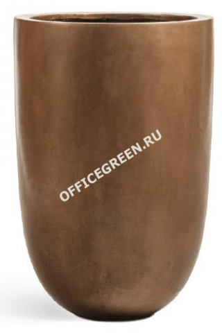 Кашпо TREEZ Effectory Metal Высокий конус-чаша